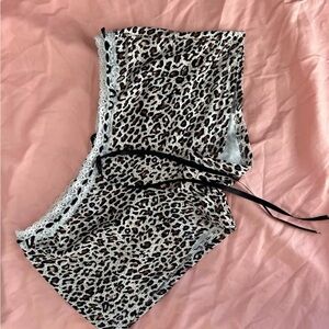 Leopard print shorts